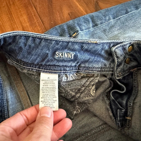 American Eagle Skinny Stretch Denim Jeans size 4 - Picture 4 of 5